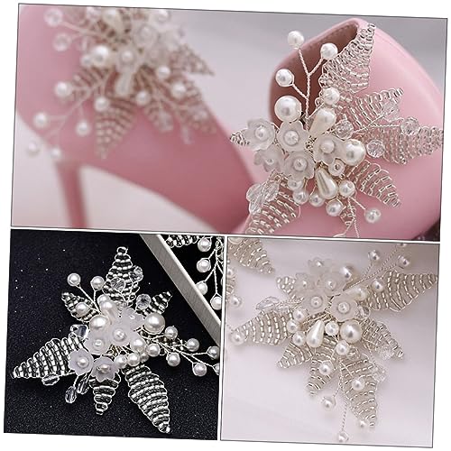 Hemobllo Schuhclips Perlen und Blütenförmige Schuhdekorationen Abnehmbare Damenschuh Schmuck Für Hochzeit Party Alltag Geeignet Für Flache Schuhe Stiefel Sandalen High Heels von Hemobllo