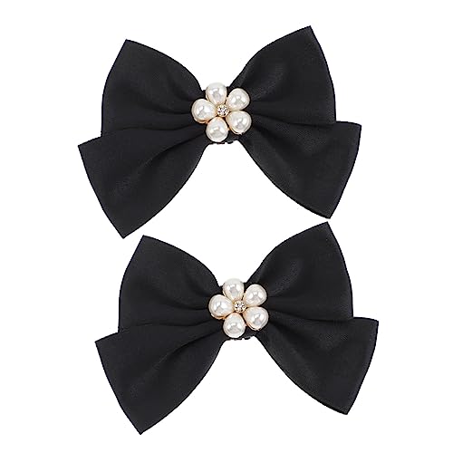 Hemobllo Schuhclips mit Perlen Schleife Abnehmbare Hochzeitsschuh Deko für Damen Leichte Metall Verzierung Einfache Anwendung Charms für Festliche Anlässe von Hemobllo