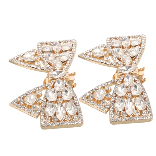 Hemobllo Schuhclips mit Strasssteinen Abnehmbare Schleifen Schuhschnallen für Damen Brautschuh Charms Schuhaccessoires für Hochzeit und Festliche Anlässe von Hemobllo