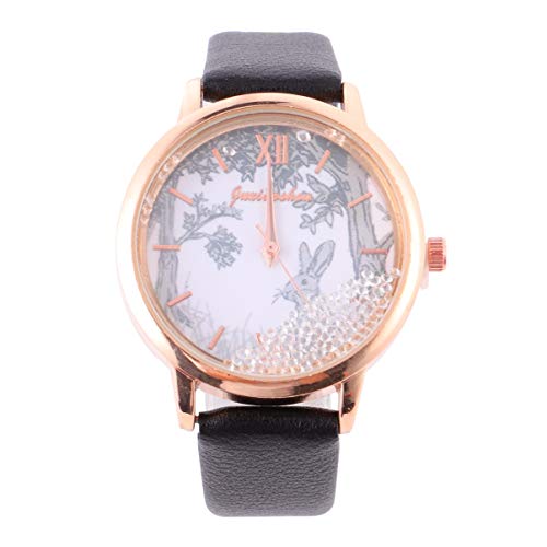 Hemobllo 1stk Quartz Uhr Hasenuhr Für Frauen Armbanduhr Damen Lederarmband Uhr Frauen Quarzuhr Kreative Frauen Beobachten Kaninchen Quarzuhr Frauen Geschenk Uhr Mädchen Erröten Kleinkind von Hemobllo