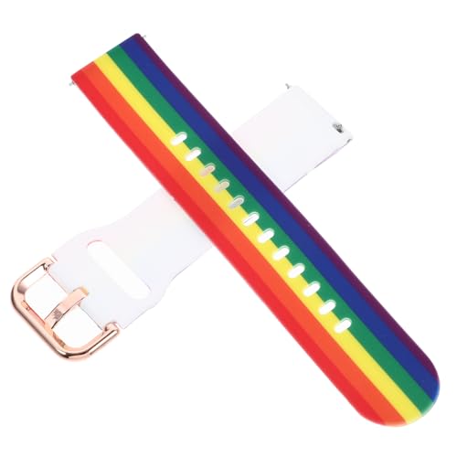 Hemobllo Silicone Double Side Rainbow Armband Für Watch Active Langlebig Unisex Bequemes Für von Hemobllo