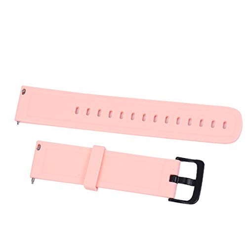 Hemobllo Silikon Armband Kompatibel für Xiaomi Amazfit Bip Ersatz Armband Weiches Armband Smart Watch Zubehör 20mm （Rosa） von Hemobllo