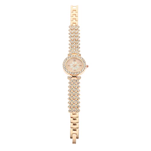 Hemobllo Dekorative Strass-Uhr Für Damen Elegante Armbanduhr Im Modischen Design Mit Verstellbarem Armband Für Freizeit Und Büro Hemobllo Dekorative Strass-Uhr Für Damen Elegante Armbanduhr Im Modischen Design Mit Verstellbarem Armband Für Freizeit Und Büro von Hemobllo