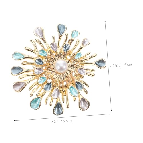 Hemobllo Sonnenblumen Brosche mit Perlenverzierung Anstecknadel für Damen Vielseitig für Pullover Kleider Hüte und Taschen Handwerkskunst Hochwertige Schmuckaccessoires von Hemobllo