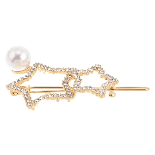 Hemobllo Sternhaarnadeln für Frauen Glitzernde Haarklammern mit Perlen Elegantes Brauthaarzubehör für Formelle Lässige Anlässe Benutzerfreundlich Teiliges von Hemobllo