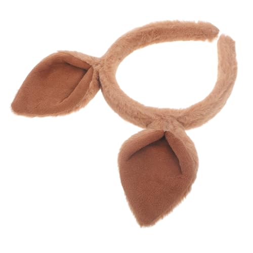 Hemobllo Känguru-ohr-stirnband Für Erwachsene Lustiges Tier-kopfschmuck-accessoire Für Partys Karneval Halloween Und Cosplay Tiefbraun Für Kreative Kostüme von Hemobllo