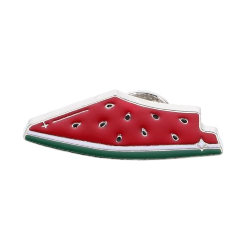 Hemobllo Süße Wassermelonen Emaille Brosche Langlebige Frucht Anstecknadel Palästinensisches Abzeichen Stilvolles Sommer Accessoire für Jacken Rucksäcke und Pullover von Hemobllo