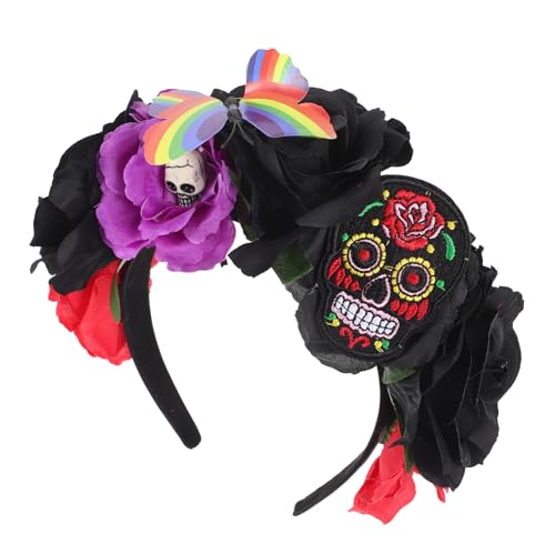 Hemobllo Tag der Toten Haarreif mit Design für Halloween Partys Cosplay Verleiht Jedem Outfit Einen Auffälligen von Hemobllo