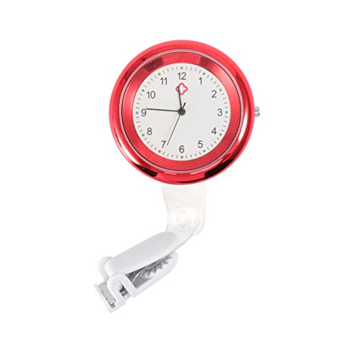 Hemobllo Taschenuhr Brosche -Revers-Uhr Hängende Uhr Der Arztclip Hängende Uhr Clip Auf Der Stilluhr Brosche Taschenuhr Schwesterntisch Gesundheitsvorsorge Damenuhr von Hemobllo