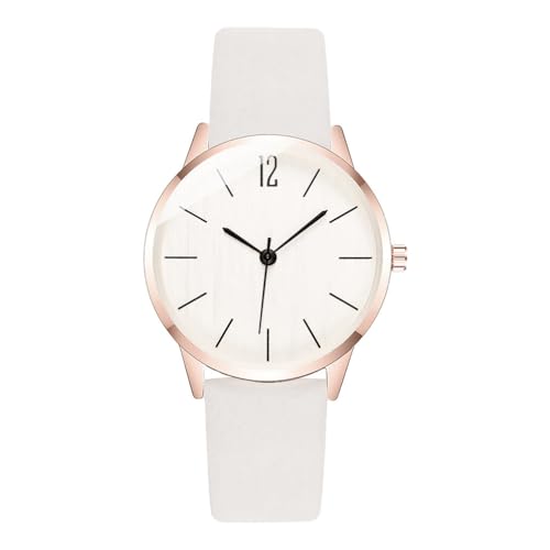 Hemobllo Uhr Uhren para Mujer Weiß Anzahl Pu Leder Frauen Hemobllo Uhr Uhren para Mujer Weiß Anzahl Pu Leder Frauen von Hemobllo