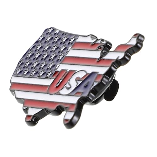Hemobllo Usa Flagge Brosche Für Damen Vielseitiges Abzeichen Zur Unterstützung Der Wahlen Dekoration Von Kleidung Hüten Und Taschen Perfektes Accessoire Für Independence Day Und Memorial von Hemobllo