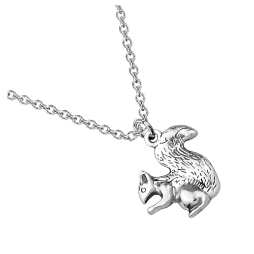 Hemobllo Valentinstag Damen Halskette mit Eichhörnchen Anhänger Einzigartige Legierungs Halskette Schmuckkette für Alltag und Besondere Anlässe von Hemobllo