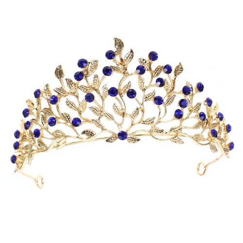Hemobllo Vintage Braut Tiara mit Funkelnden Strasssteinen Leichter Haarschmuck für Frauen Vielseitig Einsetzbar bei Hochzeit Party Geburtstag und Besonderen Anlässen von Hemobllo