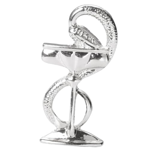 Hemobllo Vintage Brosche Damen Schlangen Weinglas Design aus Langlebiger Legierung Modischer Anstecker für Kleidung Schal Jacke Elegantes Accessoire für Besondere Anlässe und Alltag von Hemobllo