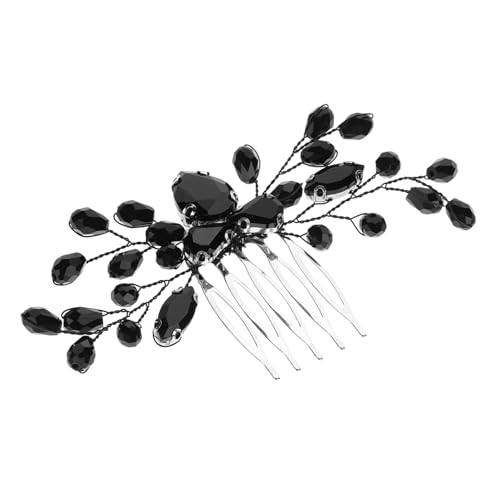 Hemobllo Vintage Hochzeit Haarkamm Perlen Haarschmuck Retro Braut Haarkamm Damen für Hochzeitsfeier Elegant Dekorative Haarspange für Braut und Party von Hemobllo