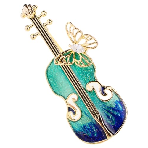 Hemobllo Vintage Kleine Geigenbrosche Damen Anstecknadel aus Metall Einzigartige Kleidung Brosche für Jacke Hut Schal Festliche Accessoire Robust und Farbbeständig für Frauen von Hemobllo