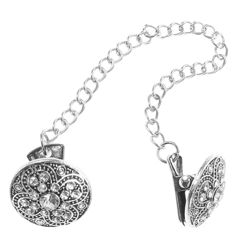 Hemobllo Vintage Strickjackenclip mit Rundem Tassel Design Langlebiger Legierungs Schalclip für Damen und Mädchen Eleganter Pulloverhalter Vielseitiger Broschenverschluss für Cardigans und von Hemobllo