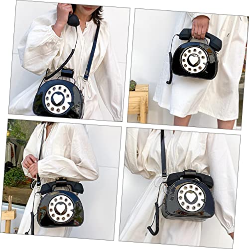 Hemobllo Wasserdichte PU Handtasche Damen Kreative Telefonform Umhängetasche Leicht und Modisch Für Shopping und Reisen von Hemobllo