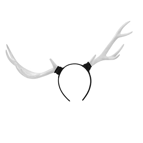 Hemobllo Weihnachtliches Rentier Geweih Stirnband aus Leichtem Formbeständigem Material für Mädchen Party Kostüm und Cosplay Festliches Xmas Haarreif Zubehör für Weihnachtsfeier und von Hemobllo