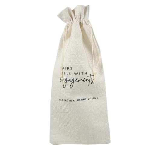 Hemobllo Weinflaschen Geschenktüte mit Kordelzug Wiederverwendbarer Stoffbeutel für Weinflaschen Praktische Verpackungstasche für Geschenke Party Hochzeit Vielseitig Einsetzbar von Hemobllo