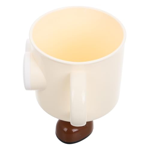 Hemobllo Wiederverwendbarer Mundspülbecher Mit Süßer Großäugiger Puppe Und Cartoon-Motiv Griff Für Junge Mädchen Zahnbürstenhalter Fürs Badezimmer Badezimmerbecher Mit von Hemobllo