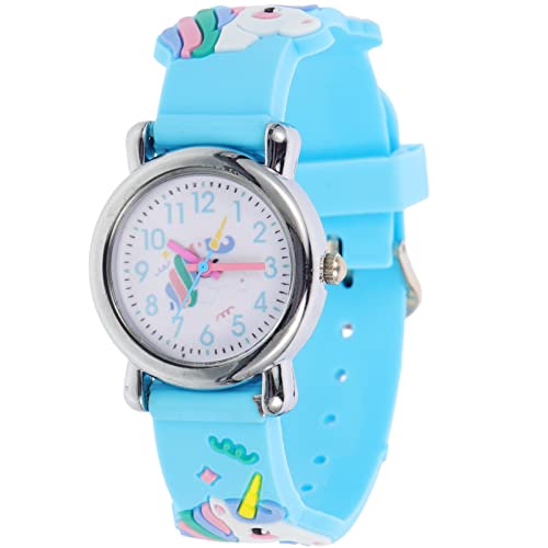 Hemobllo Dekorative Silikon Kinderuhr Cartoon Einhorn Armbanduhr Für Jungen Und Mädchen Und Uhr Für Schüler Und Kleinkinder Süßes Design von Hemobllo