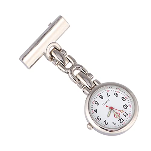 Hemobllo Chic Pocket Watch Brooch Mit Clip Retro Hängende Uhr Für Pflegepersonal Und Mediziner Hochwertige Taschenuhr Weiß Praktisches Zubehör Für Medizinischen Alltag von Hemobllo