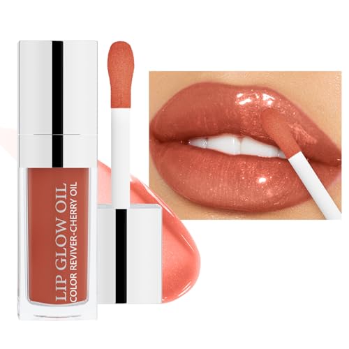 Feuchtigkeitsspendendes Lippenglanzöl | Lippenauffüllendes Öl | Aufpolsternder Lipgloss, feuchtigkeitsspendender Lip Oil Gloss, transparenter feuchtigkeitsspendender Lip Plumper Gloss machen Hemousy von Hemousy