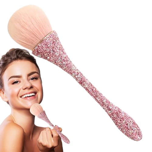 Hemousy Creme-Rouge-Pinsel, Puder-Make-up-Pinsel, Reise-Rougepinsel, loser Puderpinsel, Puder-Grundierungspinsel mit weichen Borsten, flexibles Gesichts-Make-up-Werkzeug für Frauen, Mädchen, Teenager von Hemousy