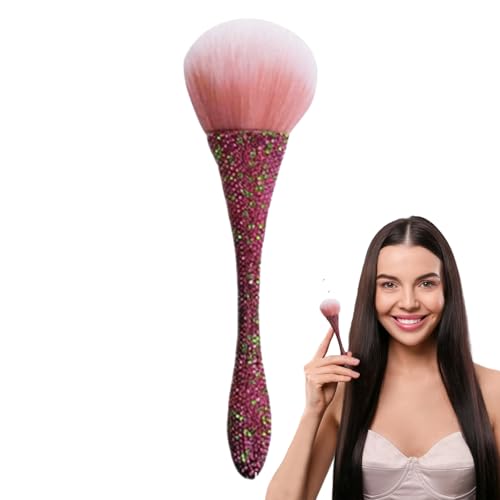 Hemousy Rougepinsel für Wangen,Creme-Rougepinsel, Rouge-Make-up-Pinsel für die Reise, Puder-Grundierungspinsel mit weichen Borsten, flexibles Gesichts-Make-up-Werkzeug für Frauen, Mädchen, Teenager von Hemousy