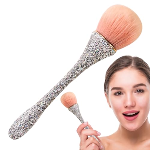 Hemousy Rougepinsel für Wangen,Creme-Rougepinsel | Reise-Rougepinsel, loser Puderpinsel,Puder-Grundierungspinsel mit weichen Borsten, flexibles Gesichts-Make-up-Werkzeug für Frauen, Mädchen, Teenager von Hemousy