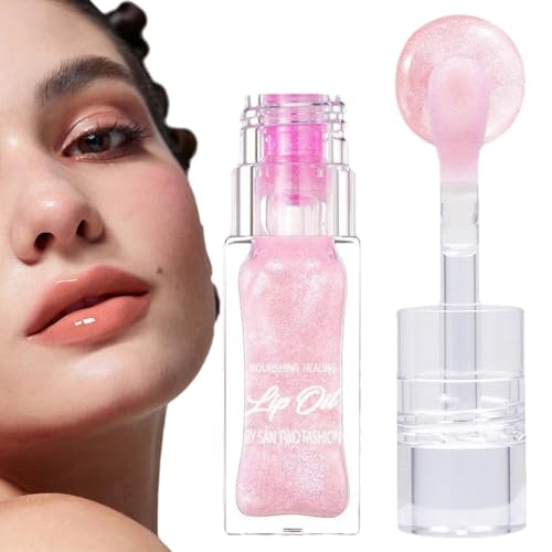 Lip Oil 6.5ml Magic Colour Changing Lip Oil Long-Lasting Moisturizing Colour Changing Lipstick Non-Stick Plumping Color Changing Lip Oil for Women von Hemousy