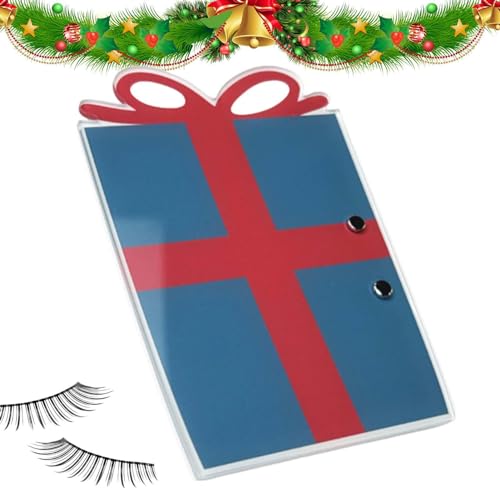 Wimpernverlängerungs-Pfropfpad | Hygienische Acryl-Wimperntablett-Palette im Weihnachtsthema - Falsche Wimpern-Organizer für Schminktisch, Couchtisch, Badezimmer, Salon Hemousy von Hemousy