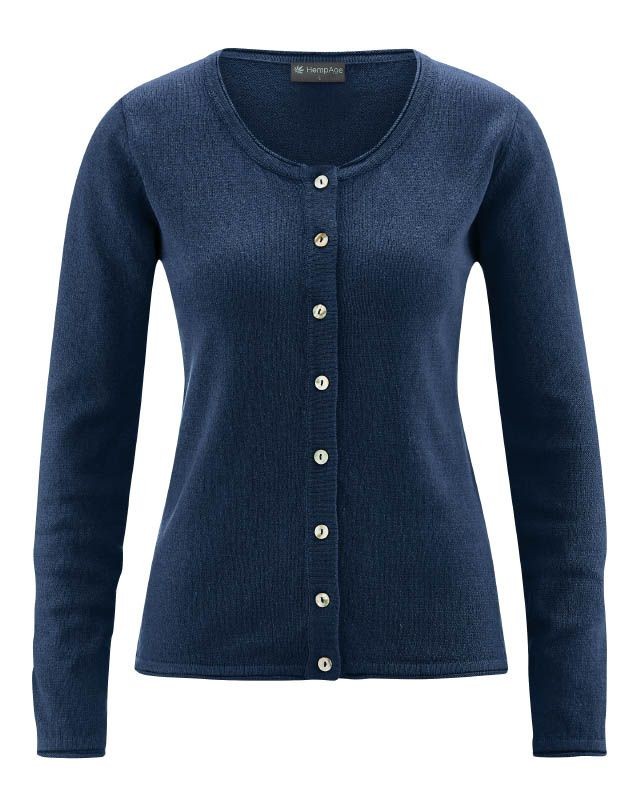 Gestrickter Cardigan aus Hanf & Bio Baumwolle, Leinen & Hanf Gestrickter Cardigan aus Hanf & Bio Baumwolle, Leinen & Hanf von HempAge