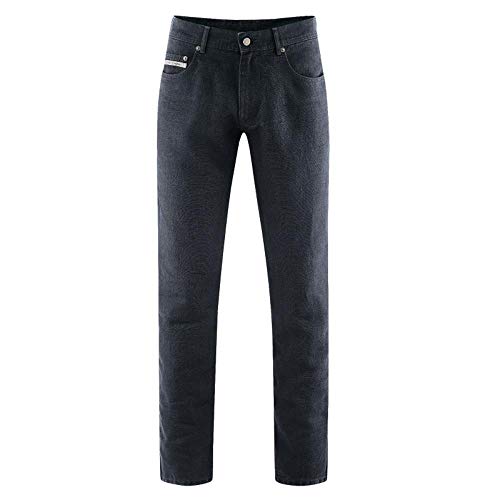 HempAge Damen/Herren 5-Pocket-Jeans Hanf, Graphit, Gr. W33/L32 von HempAge