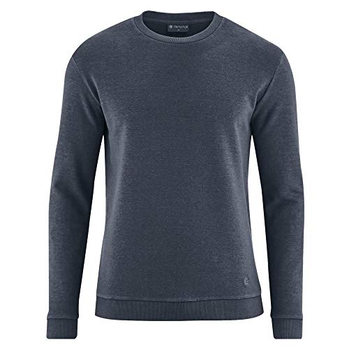 HempAge Damen/Herren Sweatshirt Hanf/Bio-Baumwolle, Dark, Gr. S von HempAge