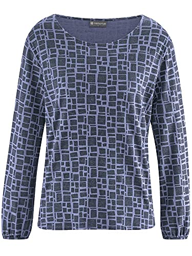 HempAge Damen Bio-Langarmshirt, Lavender, Gr. XL von HempAge