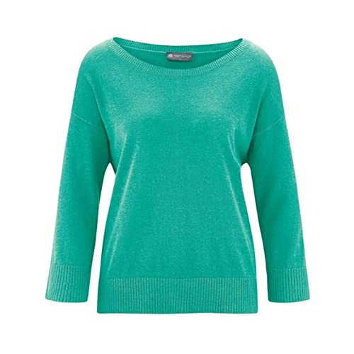 HempAge Damen Bio-Pullover, Emerald, Gr. XL von HempAge