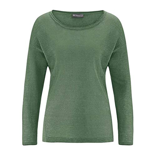 HempAge Damen Bio-Pullover, Herb, Gr. L von HempAge