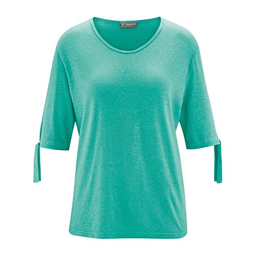 HempAge Damen Bio-Shirt, Emerald, Gr. L von HempAge