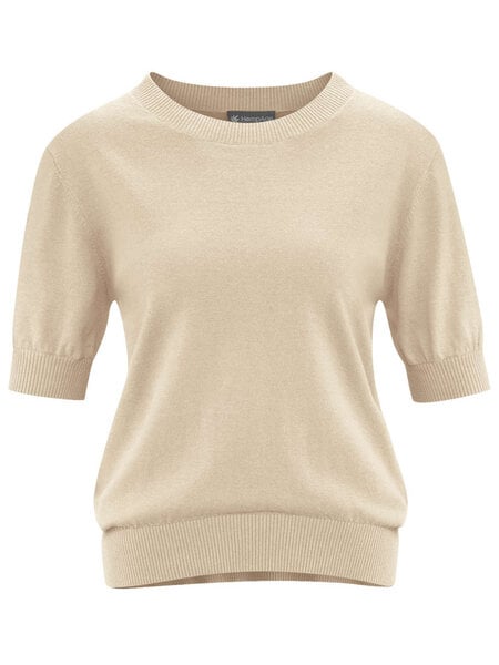 HempAge Damen Halbarm-Pullover Hanf/Bio-Baumwolle von HempAge