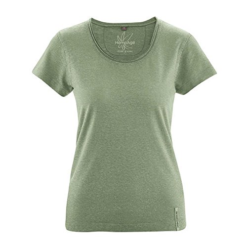 HempAge Damen Hanf T-Shirt (S, Cactus) von HempAge