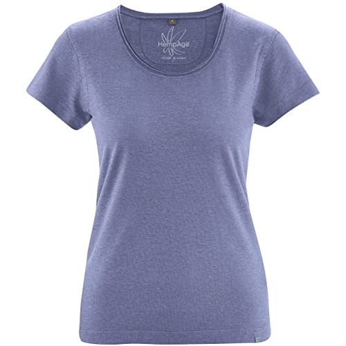 HempAge Damen Hanf T-Shirt (XL, Lavender) von HempAge