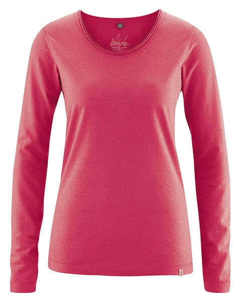 HempAge Damen Langarm-Shirt Lene Hanf/Bio-Baumwolle von HempAge