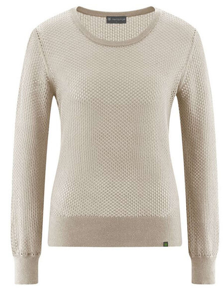 HempAge Damen Pullover Lochstrick Hanf/Bio-Baumwolle von HempAge