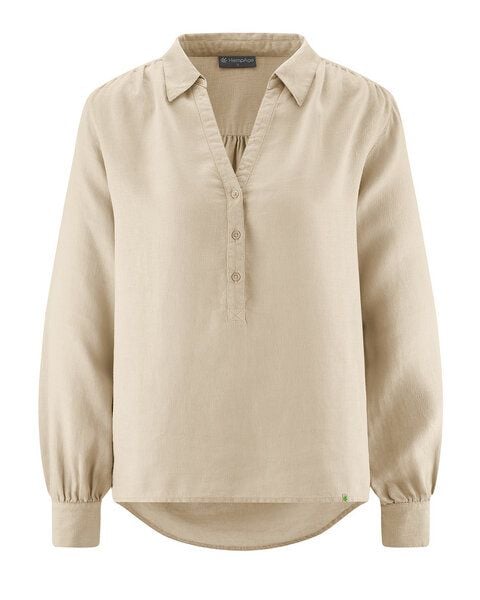 HempAge Damen Schlupfbluse Hanf/Biobaumwolle Normal Fit von HempAge