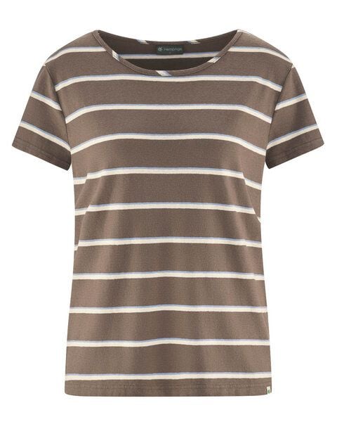 HempAge Damen Streifen T-Shirt Hanf/Biobaumwolle von HempAge