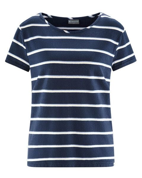 HempAge Damen Streifen T-Shirt Hanf/Biobaumwolle von HempAge