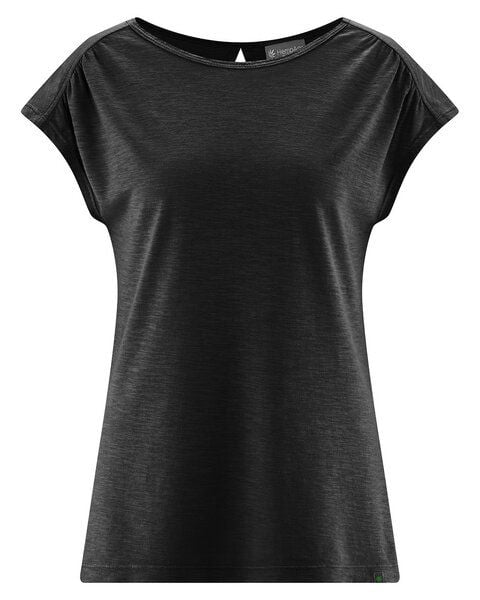 HempAge Damen T-Shirt mit rückseitigem Cut Out Hanf/Biobaumwolle von HempAge