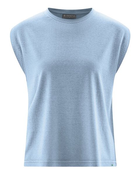 HempAge Damen ärmelloses T-Shirt Hanf/Biobaumwolle von HempAge